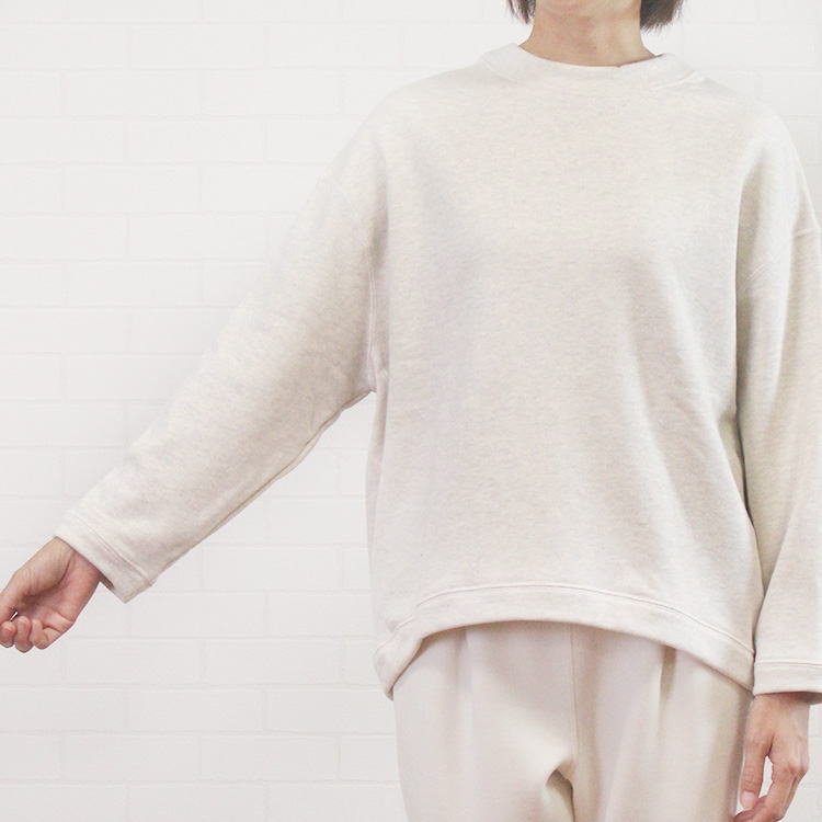 アルモニ harmonie 82490275 日本製 ORGANIC COTTON ヴィンテージ裏毛 ３本針ステッチ リラックス　プルオーバー レディース 女性 秋 冬 春 服