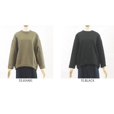 アルモニ harmonie 82490275 日本製 ORGANIC COTTON ヴィンテージ裏毛 ３本針ステッチ リラックス　プルオーバー レディース 女性 秋 冬 春 服