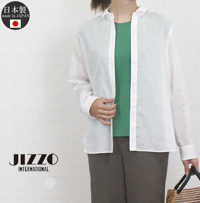 ジッツォ JIZZO JBES11 日本製 ラミー シアー ボイル シャツ