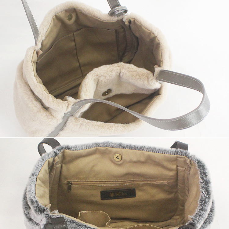 Folna フォルナ folna K904060 Airy トートBAG ファーバッグ レディース 女性 秋 冬 牛革 本革