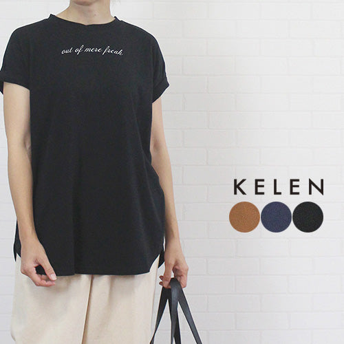 KELEN ケレン LKL24SBL2142 "TINA" ロールアップスリーブ プリントTEE レディース 女性 夏 秋