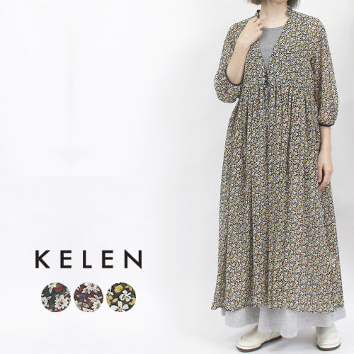 KELEN ケレン LKL23HOP2004 「MADI」 ヴィンテージフラワー ドレスコート