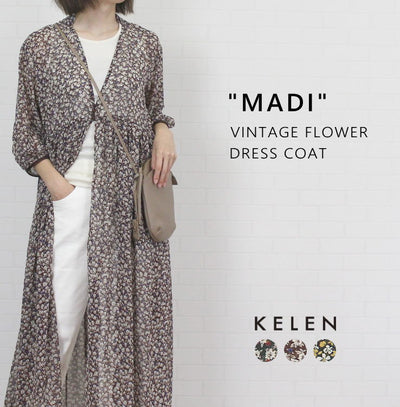 KELEN ケレン LKL23HOP2004 「MADI」 ヴィンテージフラワー ドレスコート